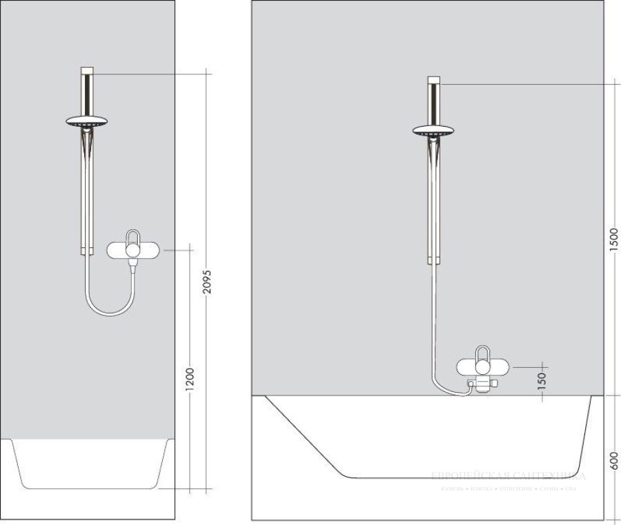 Душевой гарнитур Hansgrohe Croma 100 Multi/Unica’C, комплект: ручной душ, штанга для душа, шланг Isiflex 1,60 м, ½’ , мыльница, цвет хром - изображение 4