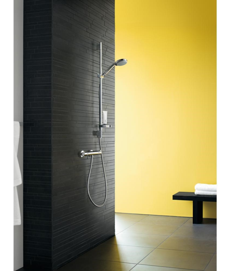 Душевой гарнитур Hansgrohe Croma 100 Multi/Unica’C, комплект: ручной душ, штанга для душа, шланг Isiflex 1,60 м, ½’ , мыльница, цвет хром - изображение 2