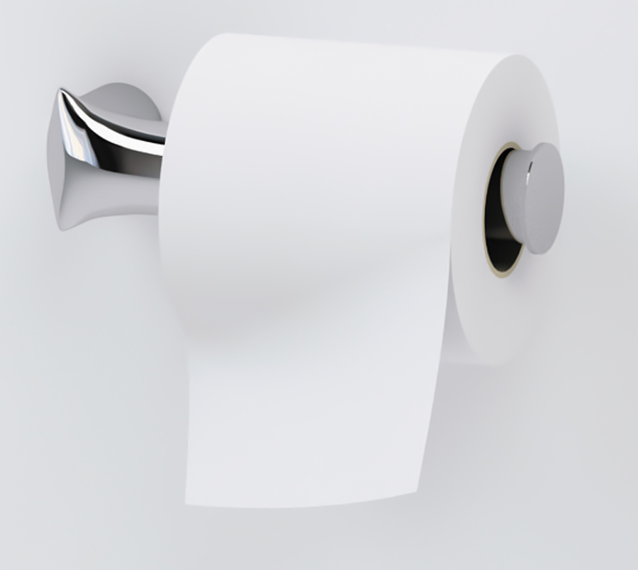 Бумагодержатель Flaminia Fold, без крышки, цвет хром - изображение 1