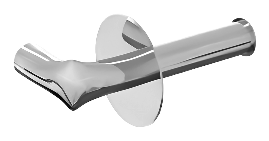 Бумагодержатель Flaminia Fold, без крышки, цвет хром