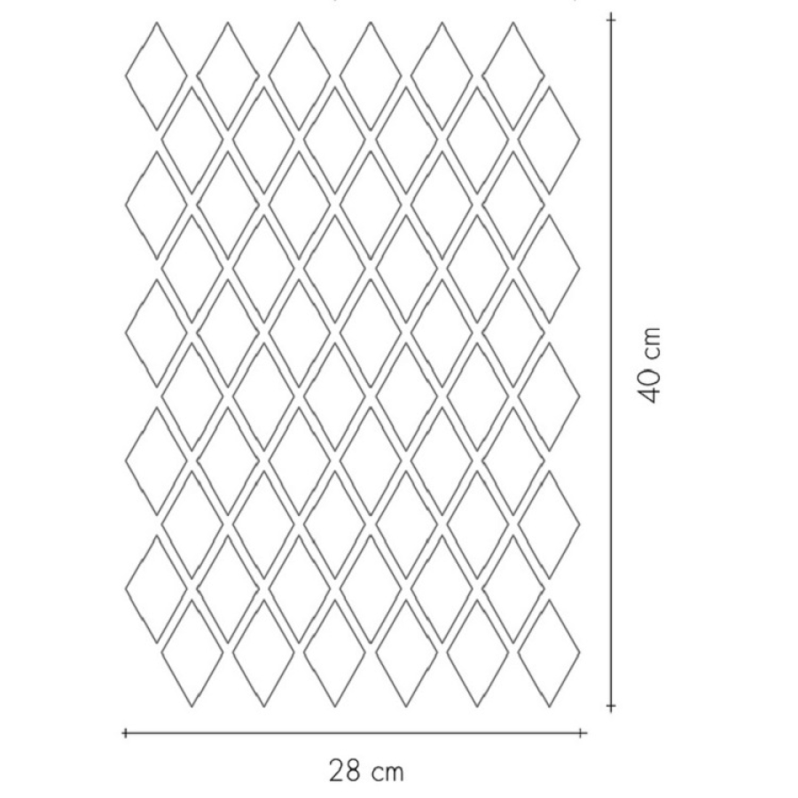Etruria Керамогранит Xxs Rombo 4X7 Su Rete A Due Colori Grigio / Bianco