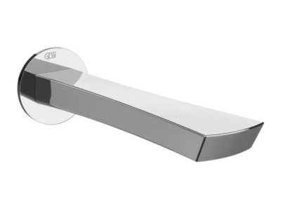 На изображении товар Излив для ванны Gessi Ventaglio, настенный, L-229 мм, цвет хром от официального представителя в Москве
