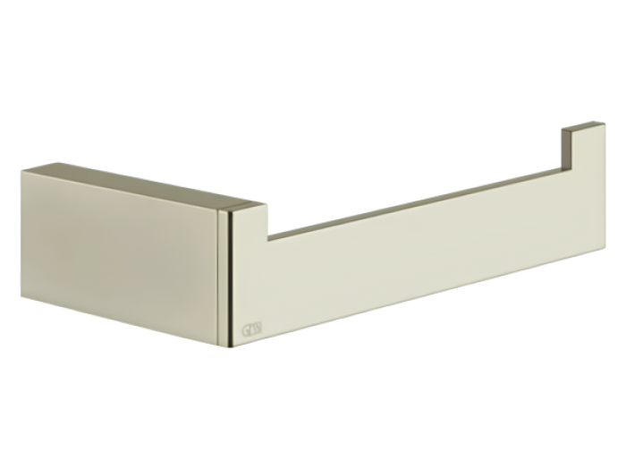 На изображении товар Бумагодержатель Gessi Rettangolo, настенный, вертикальная/горизонтальная установка, ширина 155 мм, цвет Nickel PVD от официального представителя в Москве
