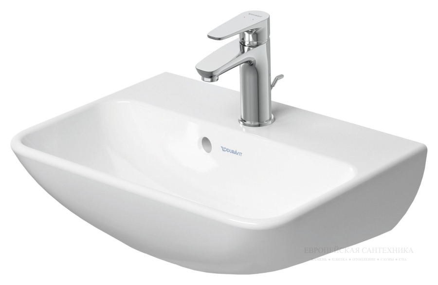 Смеситель для раковины Duravit B.1, однорычажный, h-155 мм, с донным клапаном, цвет хром - изображение 2