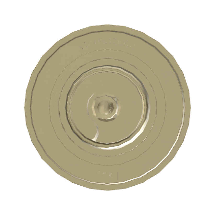 Смеситель для душа Carlo Frattini Spillo Tech, ручка G Collection, Ø70 мм, внешняя часть, цвет брашированная шампань - изображение 3