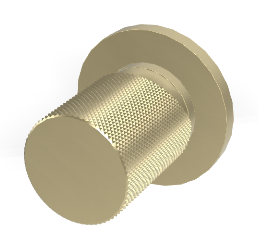 Смеситель для душа Carlo Frattini Spillo Tech, ручка G Collection, Ø70 мм, внешняя часть, цвет брашированная шампань