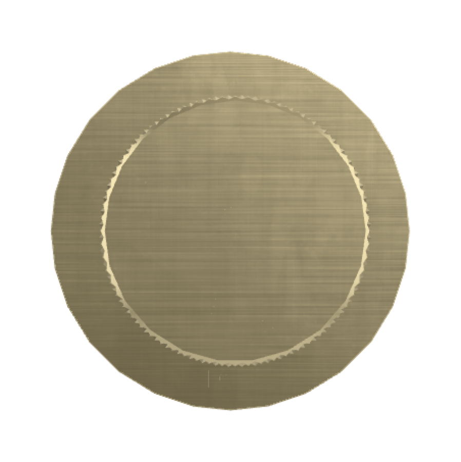 Смеситель для душа Carlo Frattini Spillo Tech, ручка G Collection, Ø70 мм, внешняя часть, цвет брашированная шампань - изображение 1