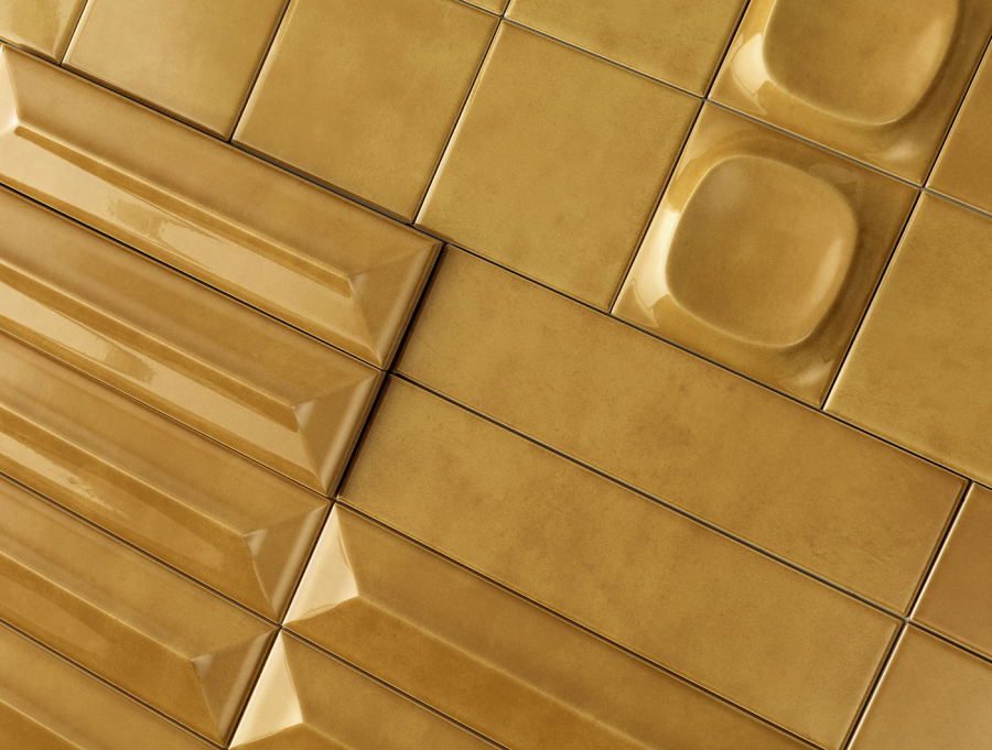 Sartoria Керамическая плитка Pop Flat Ocra Glossy 6.2x25 - изображение 2