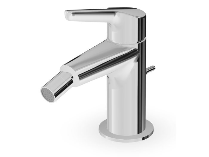 На изображении товар Смеситель для биде Zucchetti Medameda, однорычажный, с донным клапаном, цвет хром от официального представителя в Москве