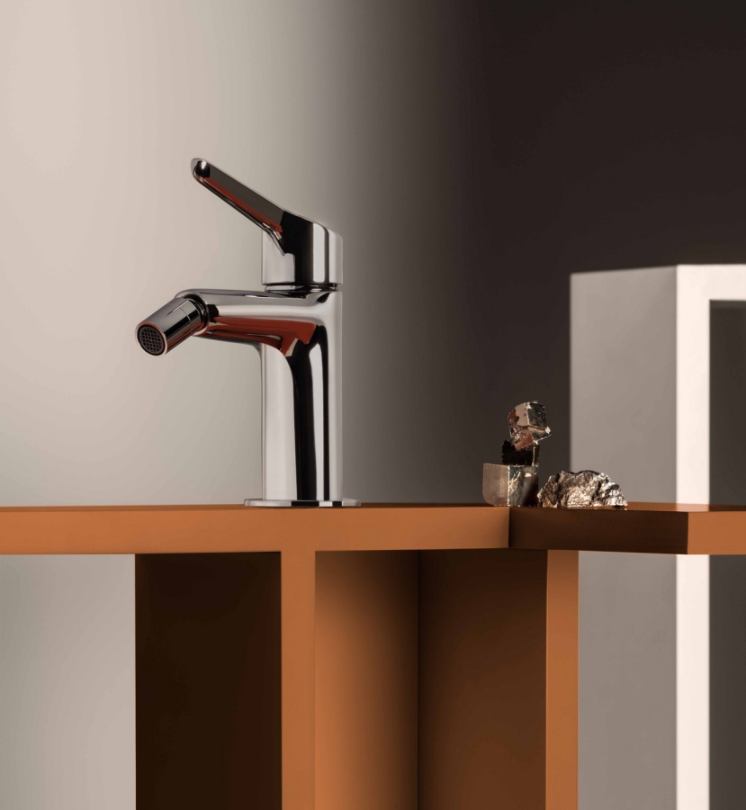 Смеситель для биде Zucchetti Medameda, однорычажный, с донным клапаном, цвет хром - изображение 2