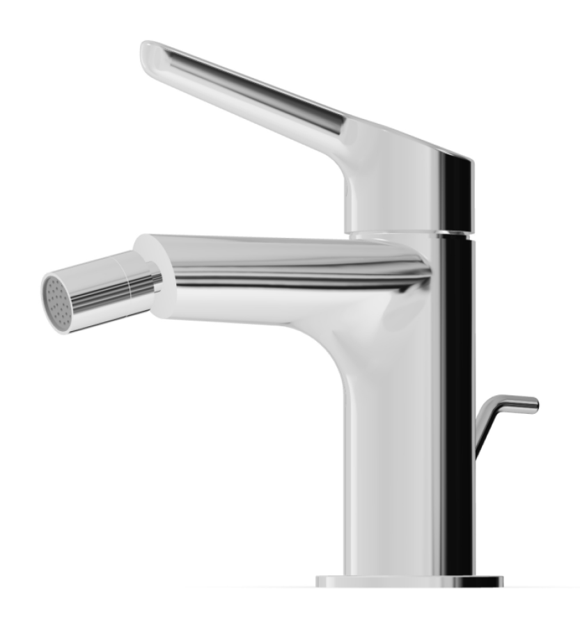 Смеситель для биде Zucchetti Medameda, однорычажный, с донным клапаном, цвет хром - изображение 1