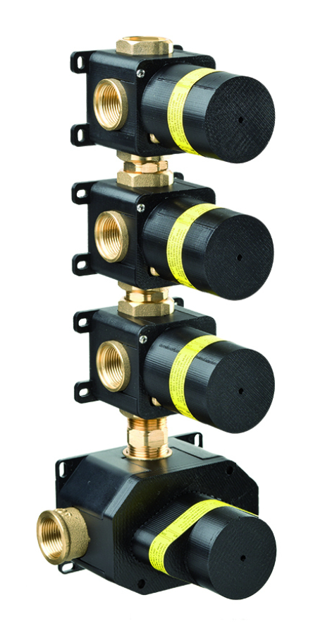 Скрытая часть смесителя Newform, на 4 отверстия