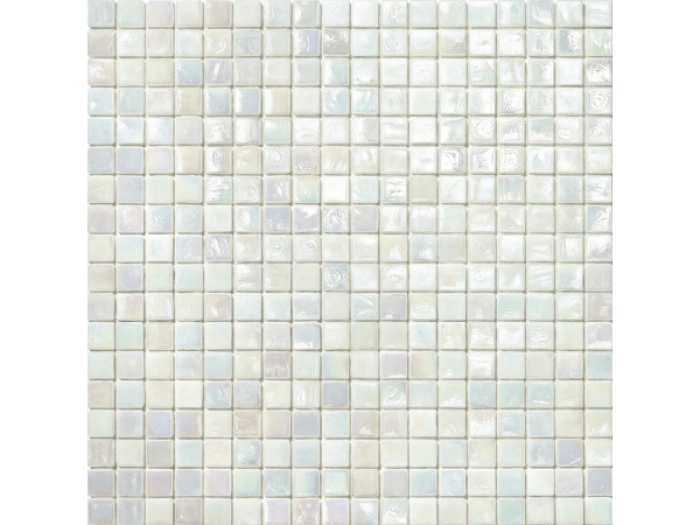 На изображении товар Sicis Стеклянная мозаика Glimmer Passion Fruit chips size 15x15 mm sheet size 295x295 mm от официального представителя в Москве