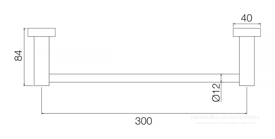 Полотенцедержатель Carlo Frattini Rotola  30 см, цвет никель брашированный - изображение 2