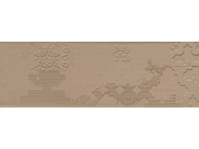 На изображении товар Mutina Керамогранит Bas Relief Patchwork Relief Cipria 18x54 от официального представителя в Москве