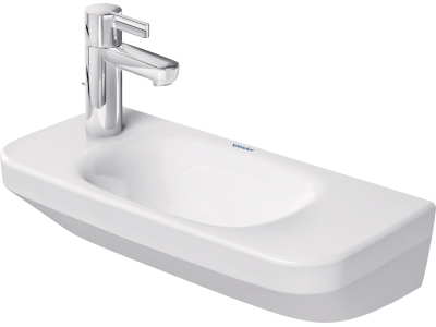 Раковина для рук Duravit DuraStyle, 500x220 мм, без перелива, 1 отверстие под смеситель слева, цвет белый