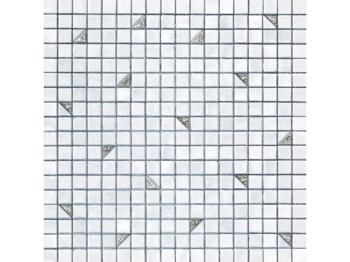 На изображении товар Sicis Стеклянная мозаика Coriandoli Cor 306 chips size 15х15 mm sheet size 295x295 mm от официального представителя в Москве