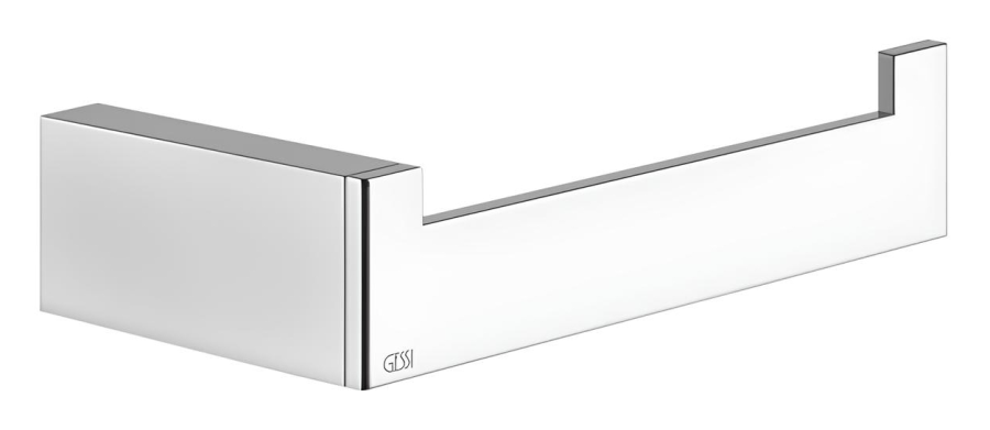 Бумагодержатель Gessi Rettangolo, настенный, вертикальная/горизонтальная установка, ширина 155 мм, цвет хром
