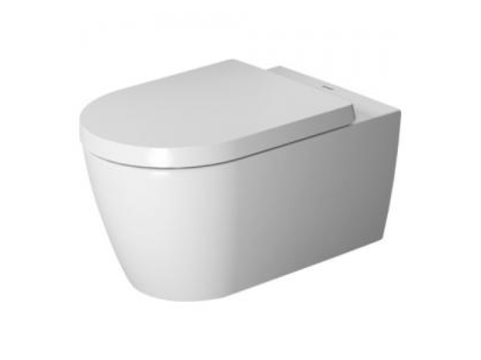 На изображении товар Комплект: унитаз подвесной , сиденье с крышкой  Duravit ME by, белый от официального представителя в Москве