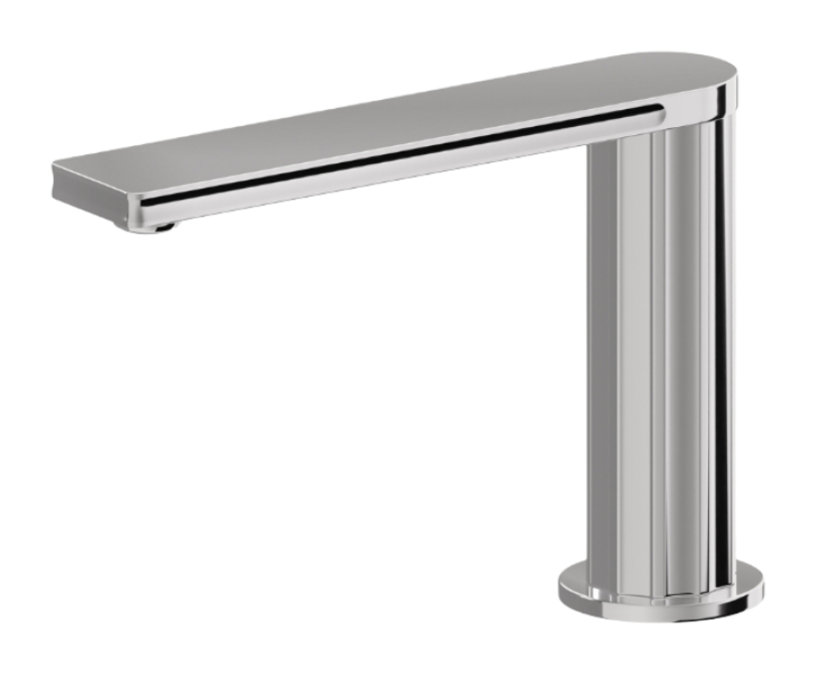 Излив для раковины Newform Ionika, H129 мм, однорычажный, на 1 отверстие, без донного клапана, цвет Matt black