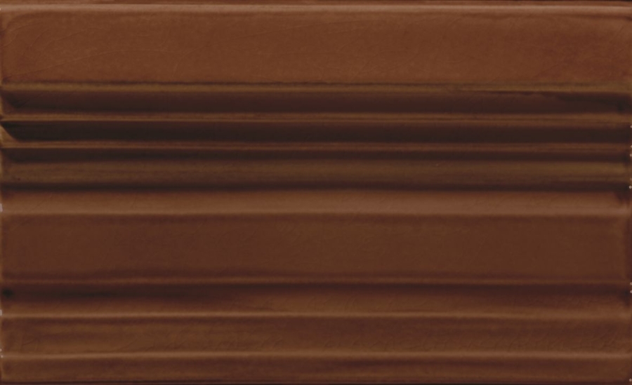 CERAMICHE GRAZIA Бордюр EPOQUE TERMINALE PITTI 12X20 CARAMEL CRAQUELE