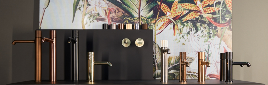 Cмеситель для раковины Gessi Habito, средней высоты, с донным клапаном и соединительными шлангами, цвет Black Metal PVD - изображение 2