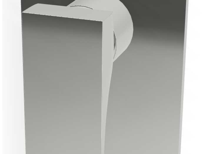 На изображении товар Смеситель для душа Carlo Frattini Zeta, Н-165 мм, внешняя часть, цвет хром от официального представителя в Москве