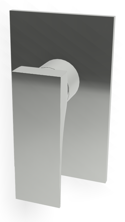 Смеситель для душа Carlo Frattini Zeta, Н-165 мм, внешняя часть, цвет хром