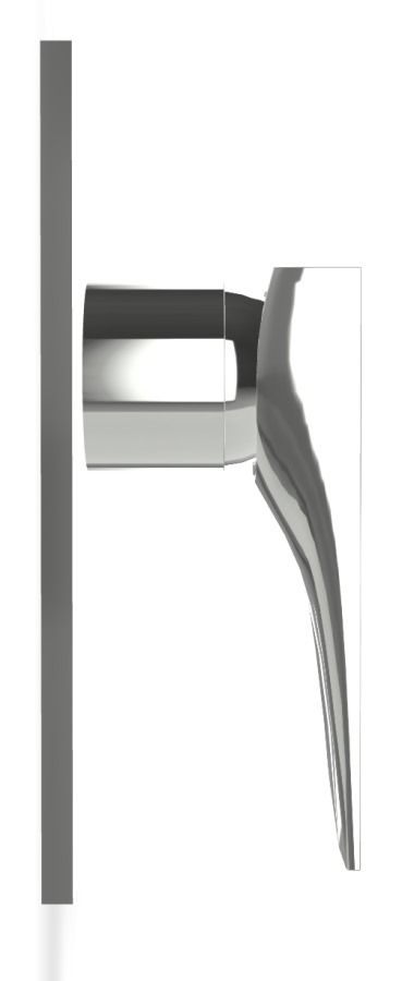 Смеситель для душа Carlo Frattini Zeta, Н-165 мм, внешняя часть, цвет хром - изображение 2