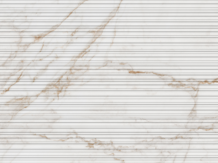 На изображении товар Living Ceramics Керамическая плитка Blanc Ductile Reliefs Statuario gold Cane 59,8x119,8 от официального представителя в Москве