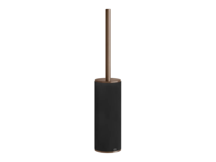 На изображении товар Ёршик Gessi316, напольный, Ø76хh424 мм, цвет Black/Copper Brushed PVD от официального представителя в Москве