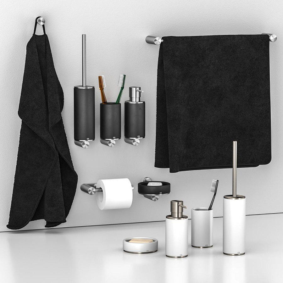 Ёршик Gessi316, напольный, Ø76хh424 мм, цвет Black/Copper Brushed PVD - изображение 3