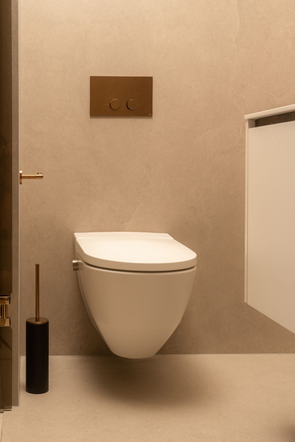 Ёршик Gessi316, напольный, Ø76хh424 мм, цвет Black/Copper Brushed PVD - изображение 1