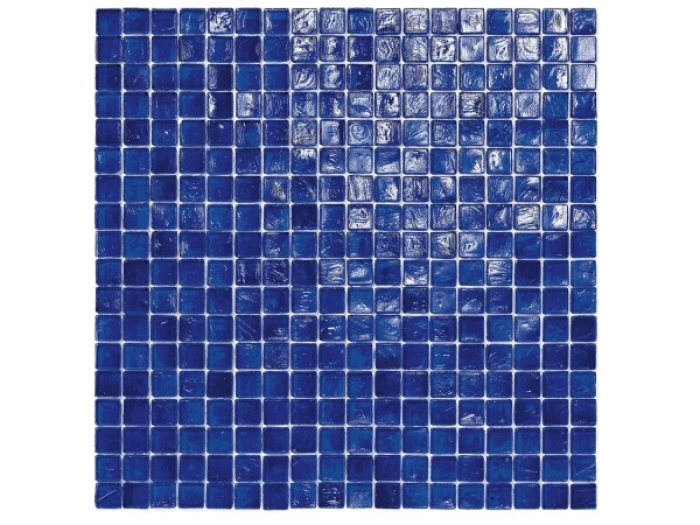 На изображении товар Sicis Стеклянная мозаика Waterglass Bluestreak 19 chips size 10х10 mm sheet size 295x295 mm от официального представителя в Москве
