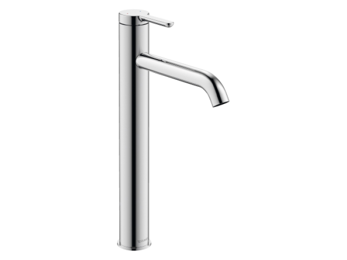 На изображении товар Смеситель для раковины Duravit C.1 высокий, однорычажный, h- 322 мм, цвет хром от официального представителя в Москве