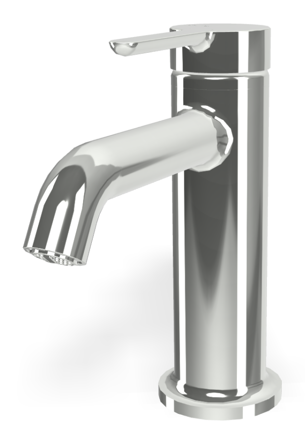 Смеситель для раковины Carlo Frattini Snap, однорычажный, с энергосберегающим картриджем, донным клапаном, 2 гибкими шлангами, глубина 142 мм, цвет хром