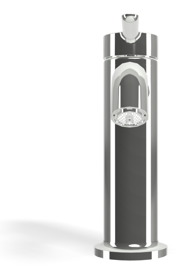 Смеситель для раковины Carlo Frattini Snap, однорычажный, с энергосберегающим картриджем, донным клапаном, 2 гибкими шлангами, глубина 142 мм, цвет хром - изображение 1