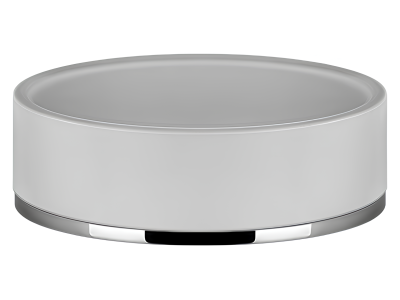 Мыльница Gessi Inciso ⌀115 мм, настольная, цвет White/Chrome