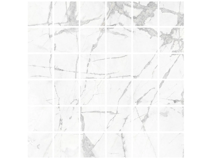 На изображении товар Living Ceramics Керамогранит Blanc Invisible Mosaic 55 Soft textured 29,8x29,8 от официального представителя в Москве