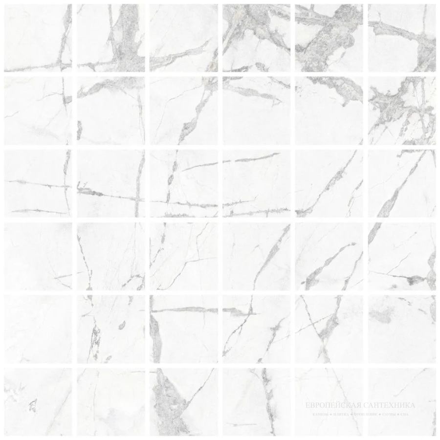 Living Ceramics Керамогранит Blanc Invisible Mosaic 55 Soft textured 29,8x29,8