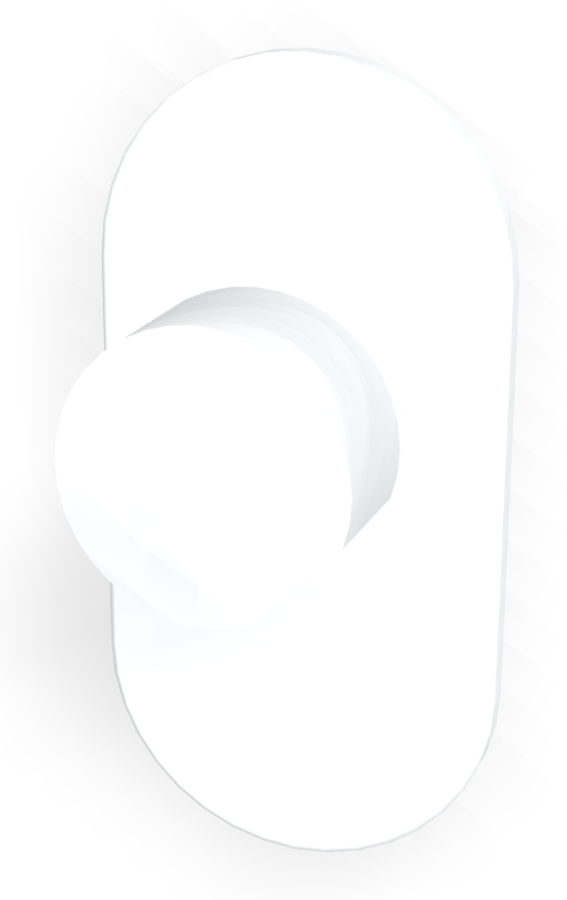 Смеситель для душа Carlo Frattini SO, настенный, без ручек, Н-200 мм, внешняя часть, цвет белый матовый