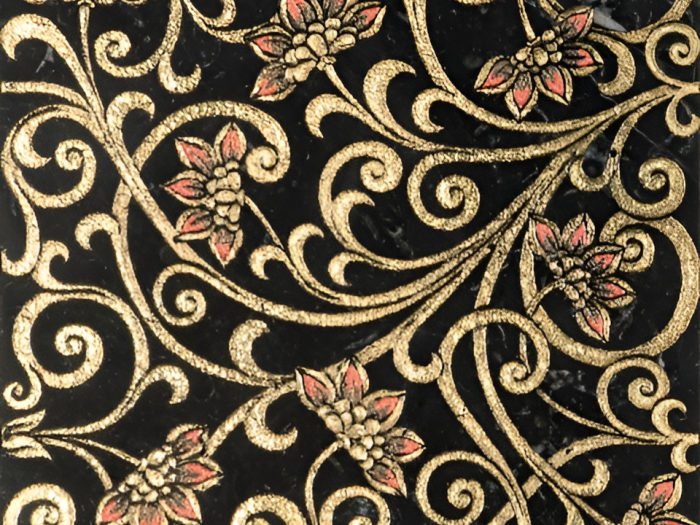 На изображении товар Akros Venezia Камень Decorative Art Alfa Ceti T Nero Marquinia Gold 30,5x30,5x1 от официального представителя в Москве