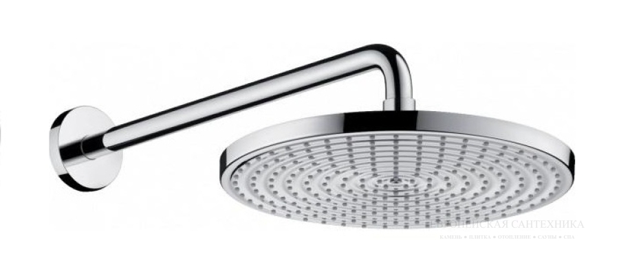 Верхний душ Hansgrohe Raindance S 300 1jet с держателем 46 см, цвет хром