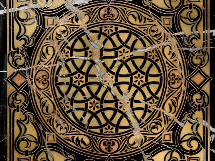 На изображении товар Akros Venezia Камень The Original Maia T Nero Marquinia Gold 40x40x1 от официального представителя в Москве