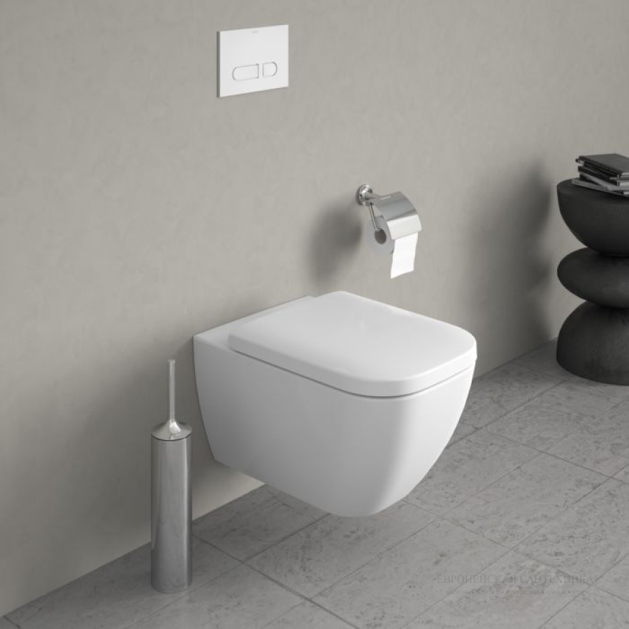 Унитаз Duravit Happy D.2 Rimless подвесной, 365x540 мм, цвет белый - изображение 4