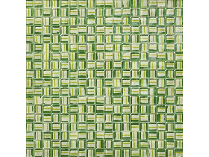 На изображении товар Sicis Стеклянная мозаика Ragtime Mosaic Jelly-Roll chips size 15х15 mm sheet size 295x295 mm от официального представителя в Москве