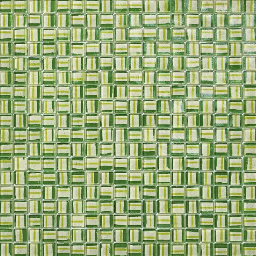 Sicis Стеклянная мозаика Ragtime Mosaic Jelly-Roll chips size 15х15 mm sheet size 295x295 mm