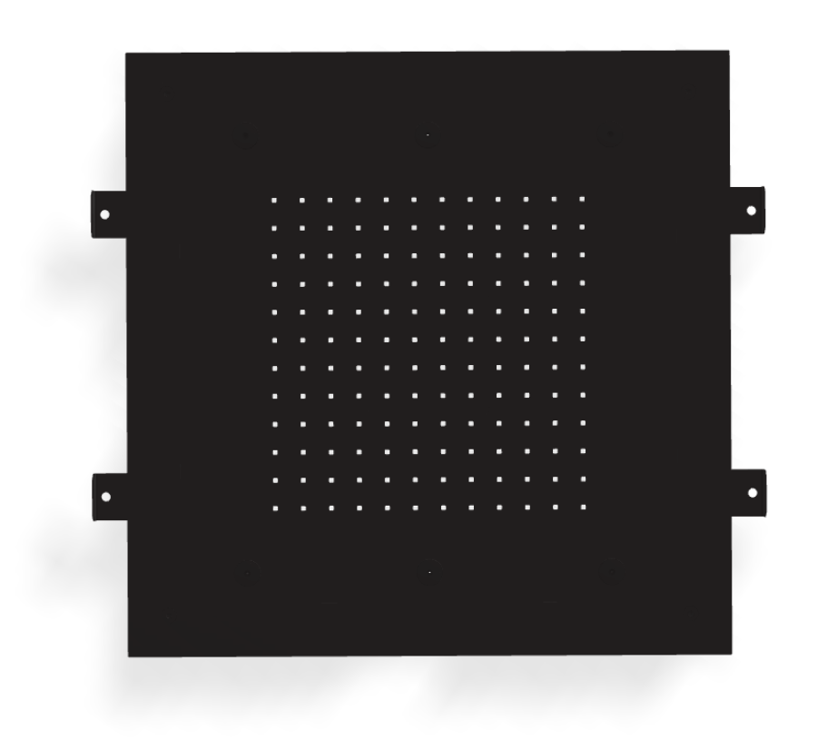 Верхний душ Carlo Frattini Harmonia, потолочный, с защитой от известкового налёта, ливневой струёй и 6 форсунками для мелкого распыления воды, 500x500 мм, цвет чёрный матовый - изображение 1