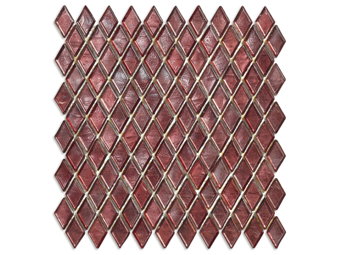 На изображении товар Sicis Стеклянная мозаика Diamond ITEM 02 Mandalay chips size 23х40 mm sheet size 259x266 mm от официального представителя в Москве