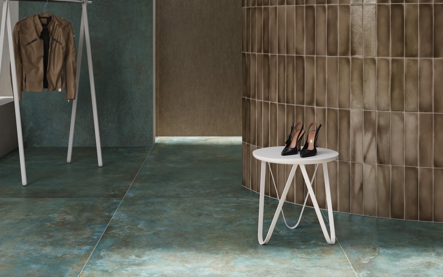 Iris Ceramica Керамогранит Theke Acciaio Verderame chrome 270x120 - изображение 1